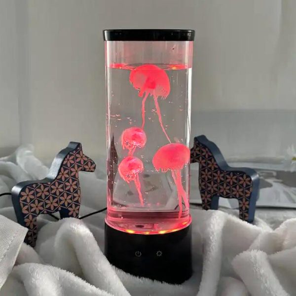 9-inch LED Colorful Jellyfish Lamp Amazon Hot Home Decoration Small Night Lamp Creative Ambience Light Exclusive For Cross-border - Image 5