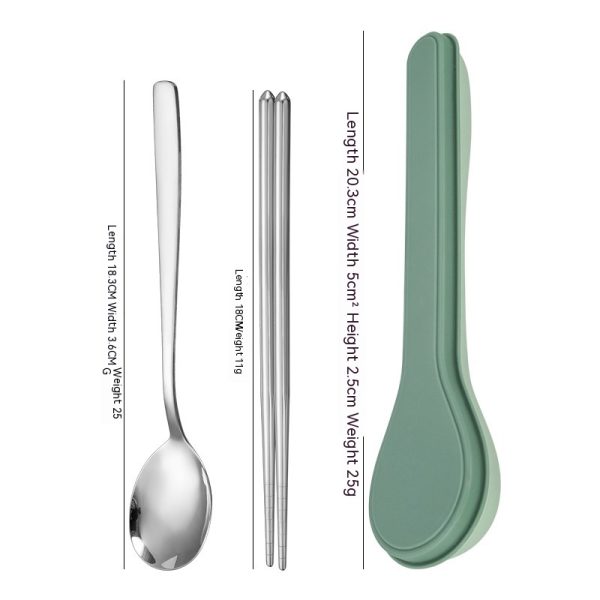 Stainless Steel Portable Tableware Forks Chopsticks Spoons - Image 7