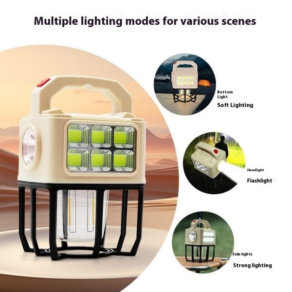 Solar Camping Portable Camping Lamp Outdoor Multifunctional Tent Light - Image 2