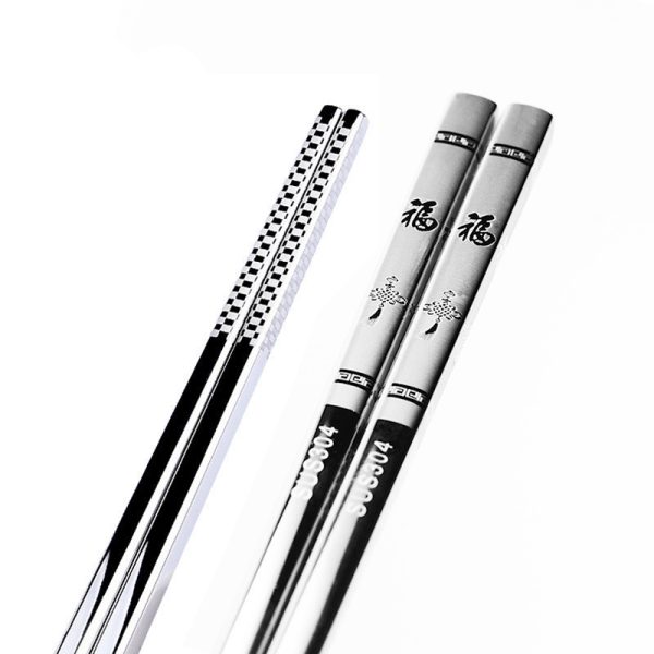 Household Laser Non-slip Hollow Square Chopsticks - Image 5