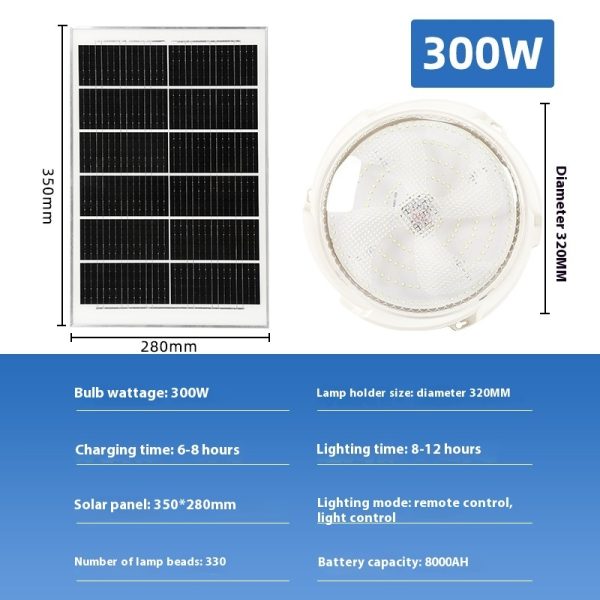 Solar Ceiling Lamp LED Home Indoor And Outdoor Lighting - Image 7