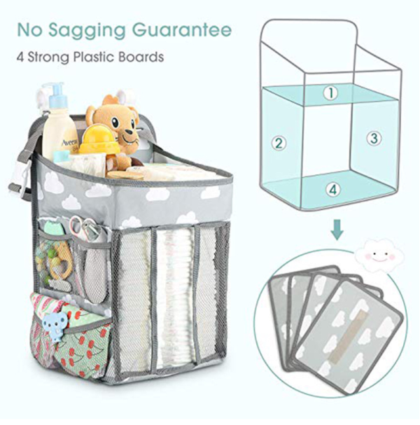 Portable Baby Crib Organizer Bed Hanging Bag - Image 5