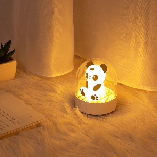 3d Creative Panda Car Bedside Night Light Usb Charging Led Table Lamp - Image 4