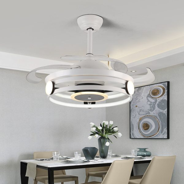 Tmall Intelligent Nordic Light Luxury Fan Lamp - Image 2