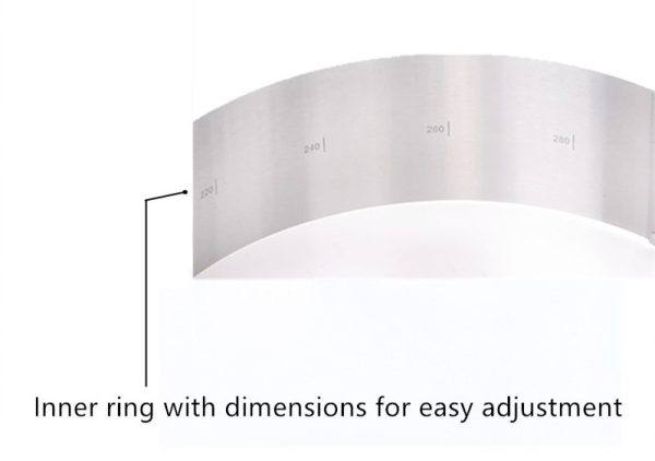 Adjustable stainless steel cake pan - Image 2