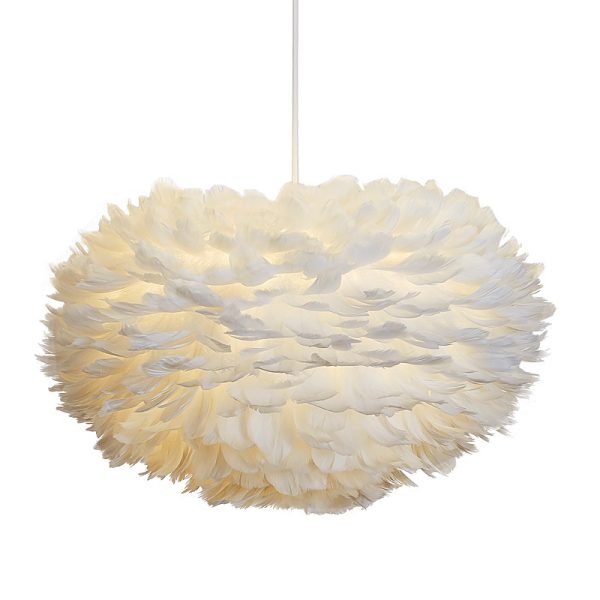 Feather Warm And Romantic Bedside Chandelier - Image 4