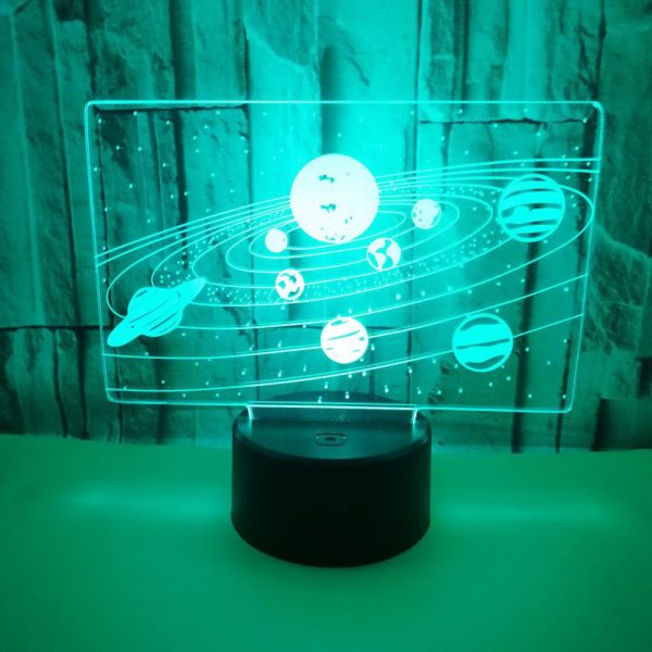 Colorful 3D Nightlight UAB interface touch creative art lamp - Image 5