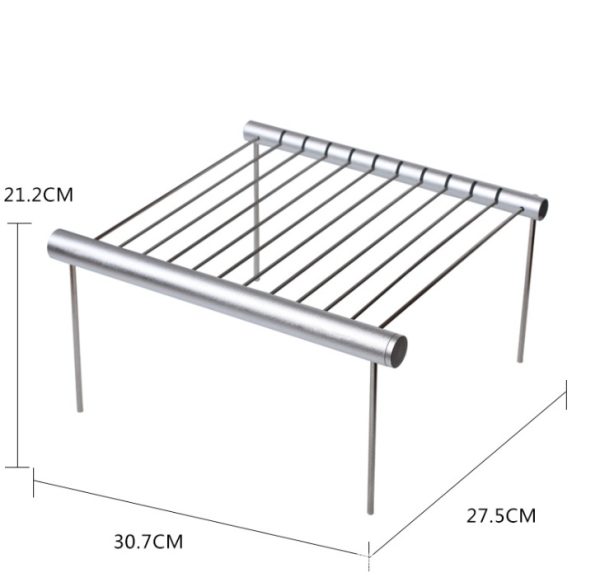 Stainless steel outdoor portable collapsible shrinking mini barbecue - Image 2