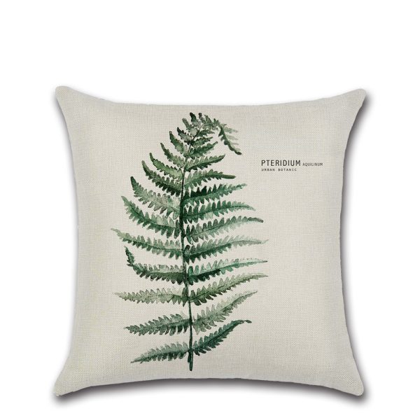 Plain and elegant flax leaf pillow - Image 5