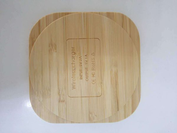 Wooden Bamboo 5W Wireless Charger - Image 2