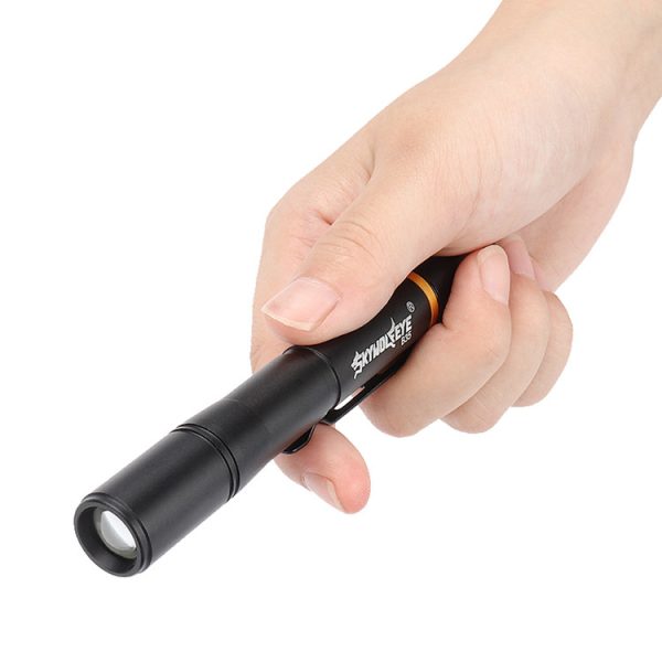 Mini-portable LED Pen-shaped Strong Light Flashlight White Yellow Light Pen - Image 4