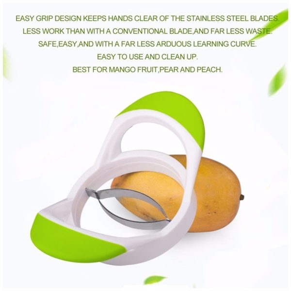 Portable Fruit Mango Slicer Splitter Cutter Peach Pitter Corer Tools Comfortable Grip Design Craft Kitchen Tool - Image 3