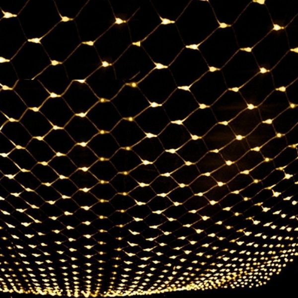 Christmas led lights string lights outdoor waterproof fishnet lights full of stars paved holiday lights wedding ins decorative lights - Image 2