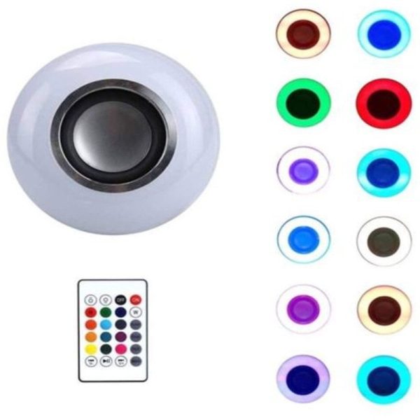 Intelligent seven-color bluetooth wireless with remote control audio bulb bubble lamp - Image 5