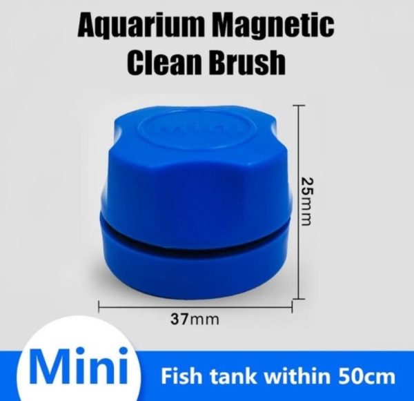 Fish tank aquarium magnetic brush