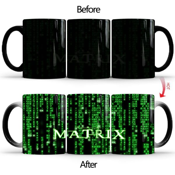 The Matrix Mug Color Change Heat Sensitive Ceramic Coffee Mug - Image 2