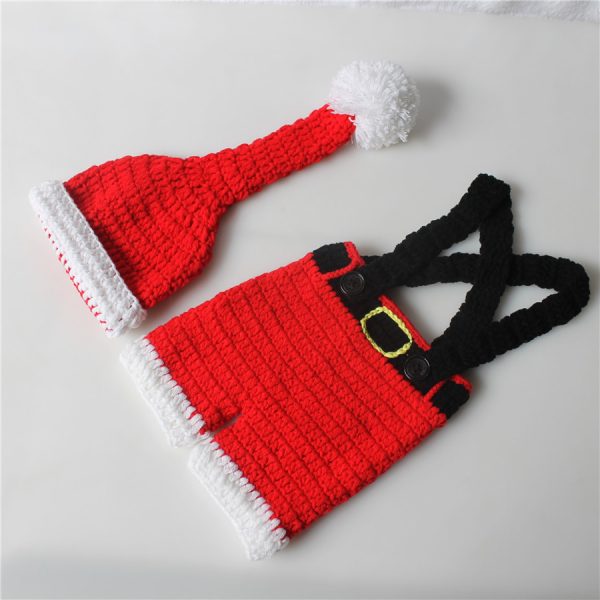 Red wool christmas dress - Image 3