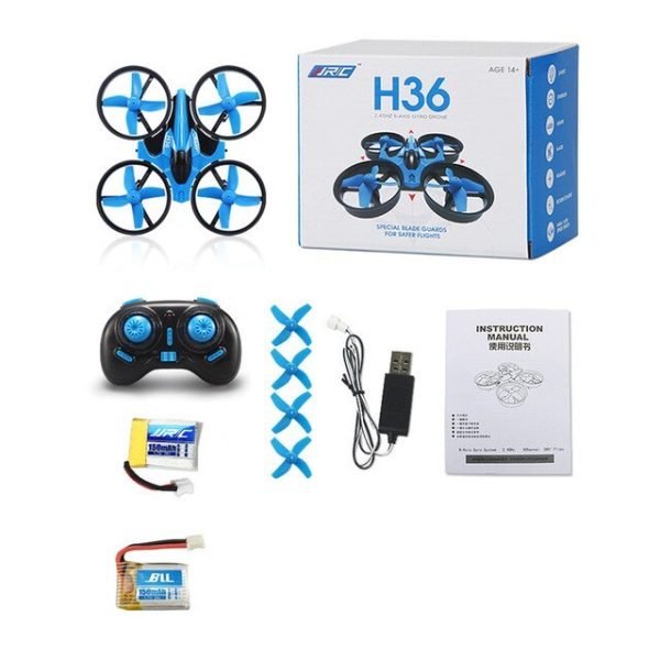 Remote control mini quadcopter with protective ring remote control drone anti-fall remote control aircraft children's toy - Image 2