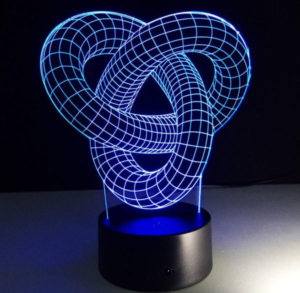 Knot 2 - 3D Optical Illusion LED Lamp Hologram - Image 3