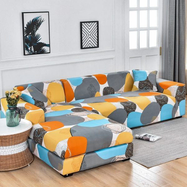 Simple fabric stretch sofa cover full sofa cover - Image 5