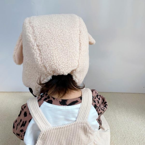 Children's Ear Cap Autumn And Winter Lamb Wool Hat - Image 6