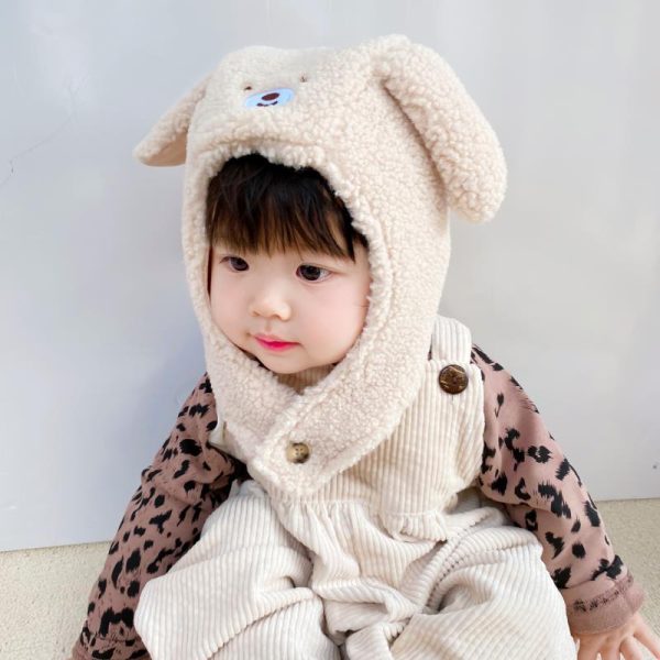 Children's Ear Cap Autumn And Winter Lamb Wool Hat - Image 5