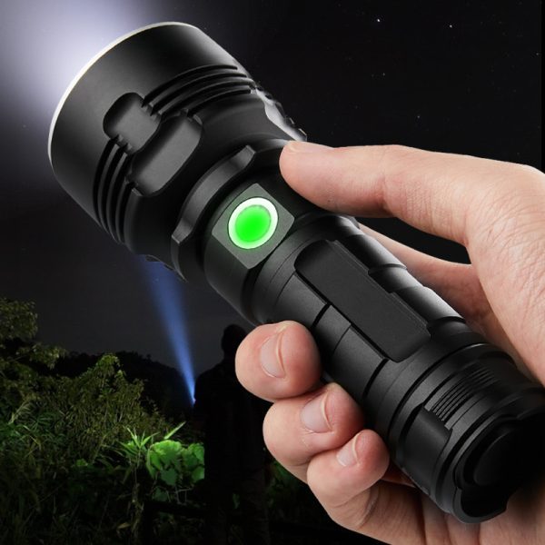 Strong Light Flashlight Rechargeable Ultra-Bright Long-Range LED Outdoor - Image 2