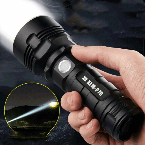 Strong Light Flashlight Rechargeable Ultra-Bright Long-Range LED Outdoor - Image 5