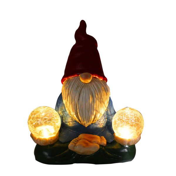 Solar LED Resin Ornaments Dwarf Doll Outdoor Statue Courtyard Gardening Decoration Artistic Figurine Micro Landscape Accessories - Image 5