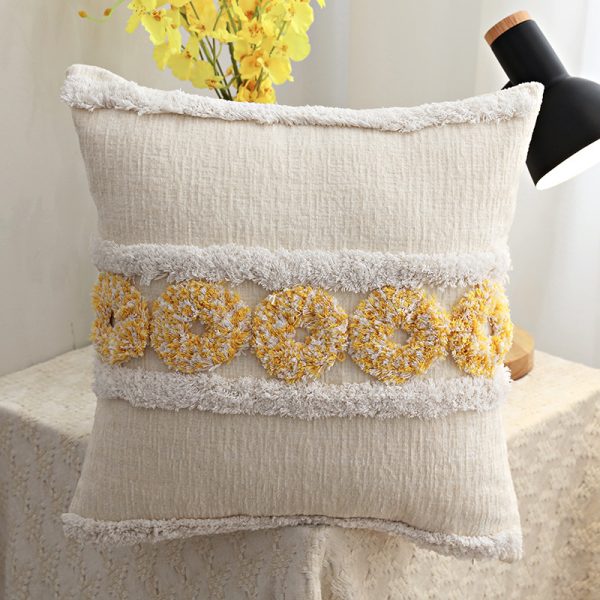 Homestay Style Luxury Tufted Pillow Sofa Cushion - Image 4