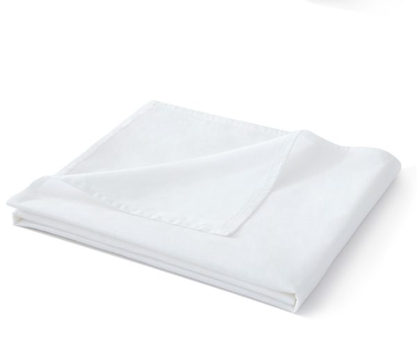 Standard White Bed Pure White Bed Sheet Cotton Single Bed Sheet - Image 2