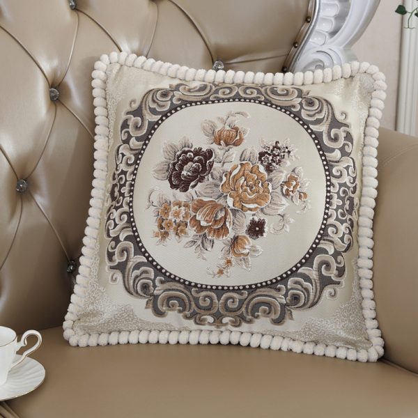 Embroidered Jacquard Cushion Cover - Image 3