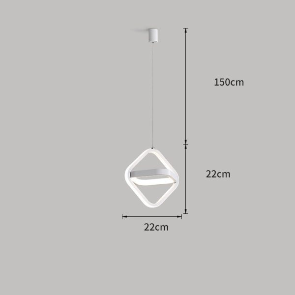 Bedroom Bedside Lamp Modern Minimalist Restaurant Bar Table Lamp Creative Personality Long-Line Single Head Chandelier - Image 4