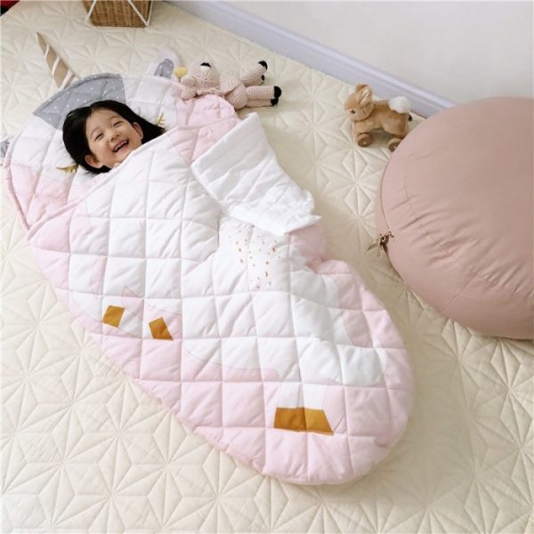 Animal Shape Cotton Cartoon Baby Anti-Kick Sleeping Bag - Image 9