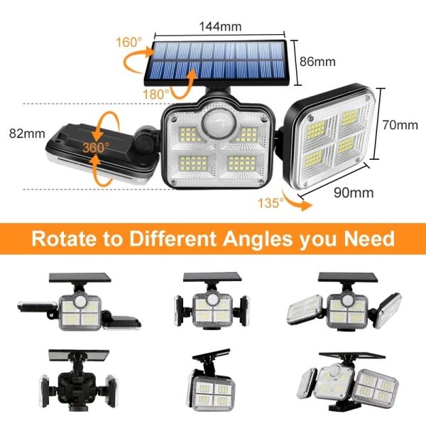 Split Solar Wall Light Outdoor Courtyard Human Body Induction Light - Image 7