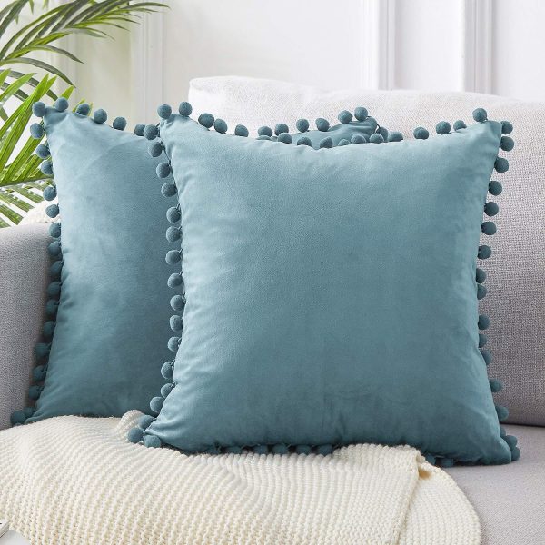 Wind Velvet Solid Color Cushion Cover For Office - Image 3