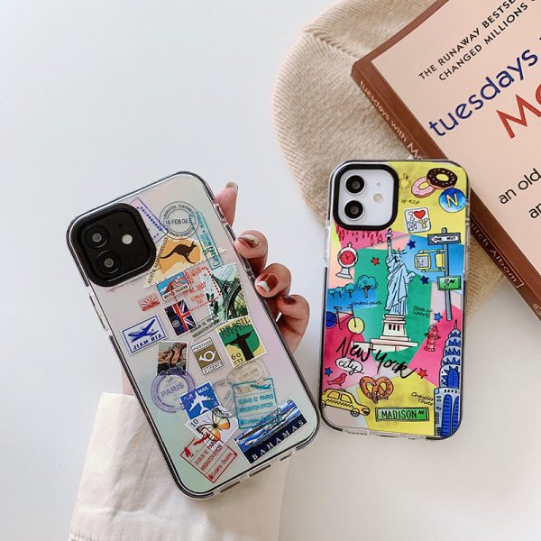 Compatible with Apple, Fashion World Travel Label Phone Cases For iPhone 12 - Image 5