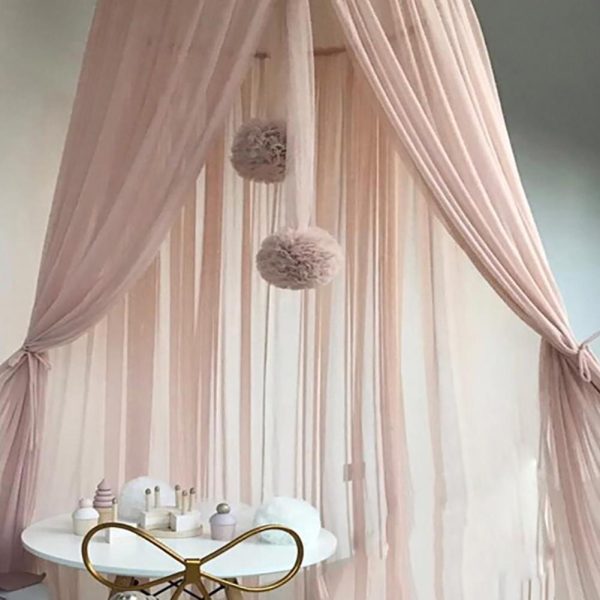 Mosquito Net hanging Net Yarn Fur Ball Children's Room Ball Wall - Image 7