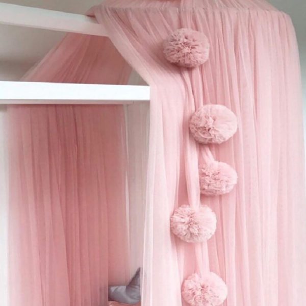 Mosquito Net hanging Net Yarn Fur Ball Children's Room Ball Wall - Image 9