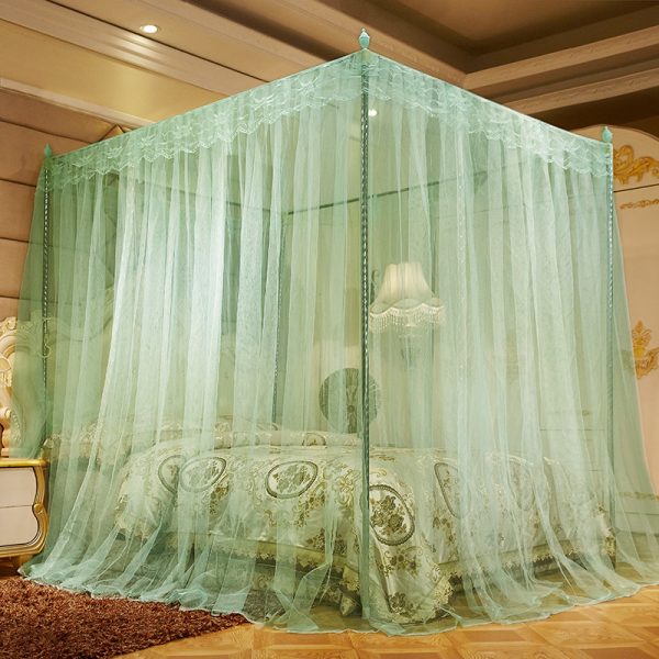 Household Mosquito Net princess Wind Floor Stand Encrypted Thick Mosquito Net - Image 4