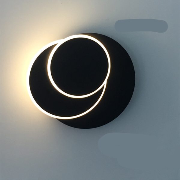 Wall Lamp Simple Modern Living Room Dining Room Staircase Lamp Study Bedroom Bedside Round Wall Lamp - Image 3