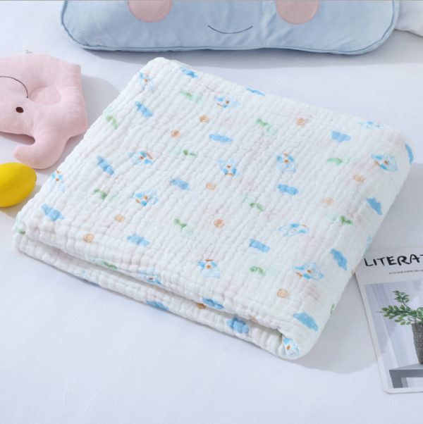 Baby Towel Children's Pure Cotton Gauze Bath Towel Six Layer Pure Cotton Super Soft Bath Towel - Image 4