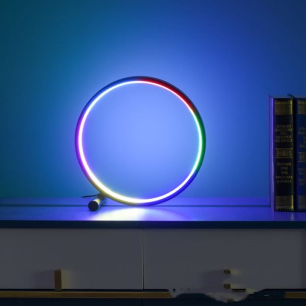 Nordic Simple Usb Table Lamp Rgb Atmosphere Lamp Led Decorative Lamp Creative Personality Eye Protection Bedroom Bedside Lamp Manufacturer - Image 2