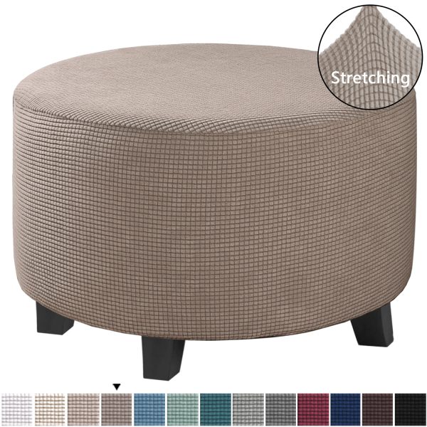 Low Stool Cover Ottoman Protective Cover Elastic Full Cover Sofa Pedal Cover Sofa Cover - Image 4