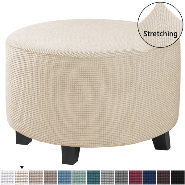 Low Stool Cover Ottoman Protective Cover Elastic Full Cover Sofa Pedal Cover Sofa Cover - Image 2