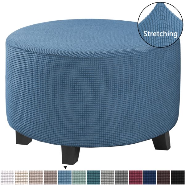 Low Stool Cover Ottoman Protective Cover Elastic Full Cover Sofa Pedal Cover Sofa Cover - Image 5