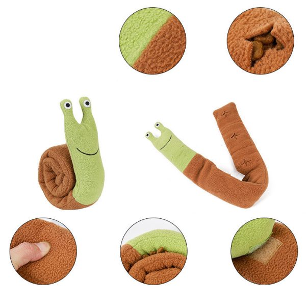 Fleece Interactive Dog Puzzle Snails Toys Cute Dog Supplies for Small Dogs Summer Pets Accessories - Image 4