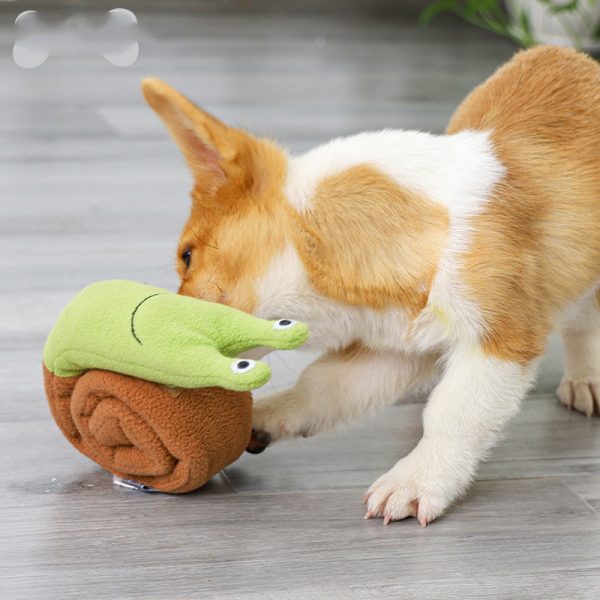 Fleece Interactive Dog Puzzle Snails Toys Cute Dog Supplies for Small Dogs Summer Pets Accessories - Image 2