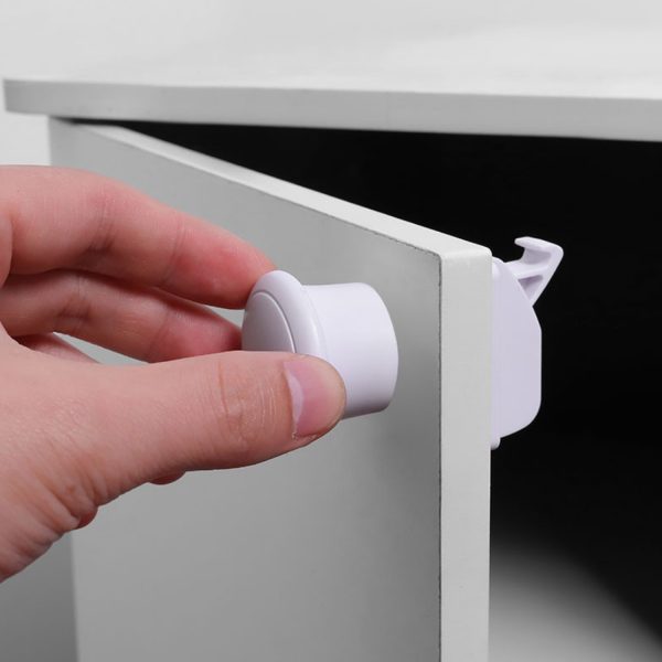 Multifunctional Baby Anti-pinch Hand Drawer Lock Child Safety Lock Protection Invisible Magnetic Lock - Image 3