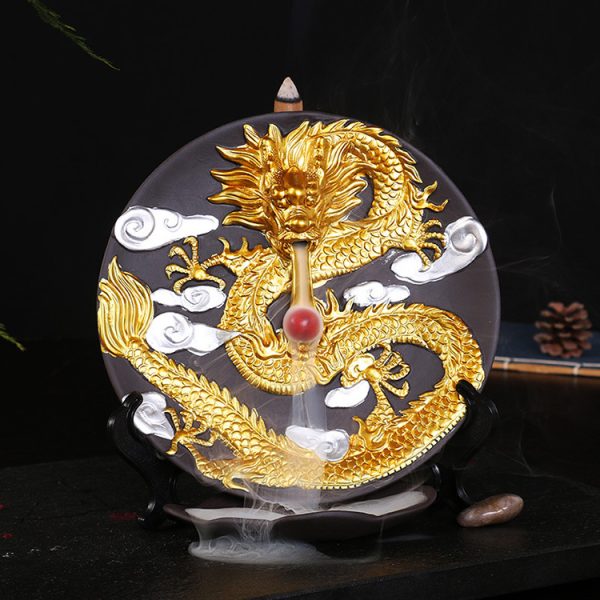 Ceramic Incense Burner Aromatherapy Burner Backflow Incense Burner Xianglong Backflow Incense Burner Ceramic Craft Decoration